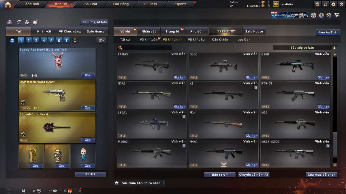 shop acc cf uy tin gia re